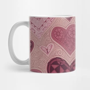 Hearts rose Mug